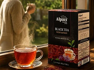 black tea with safron